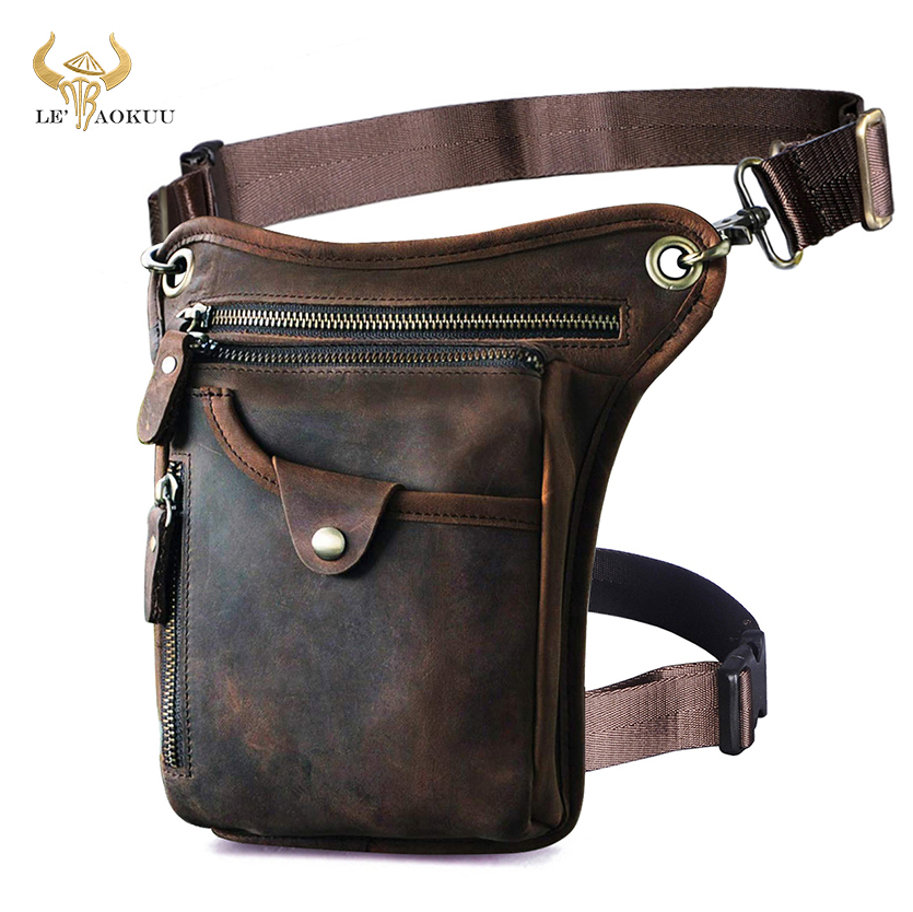 Coffee Equipment Travel Bag - Bolso grueso de cuero Crazy Horse