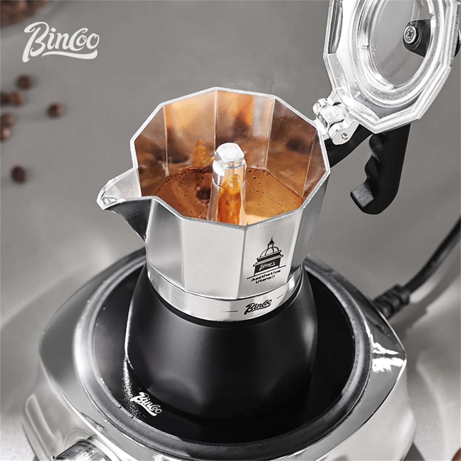 BINCOO Olla Moka de doble válv - Coffee Equipment Wholesale reseña y precio