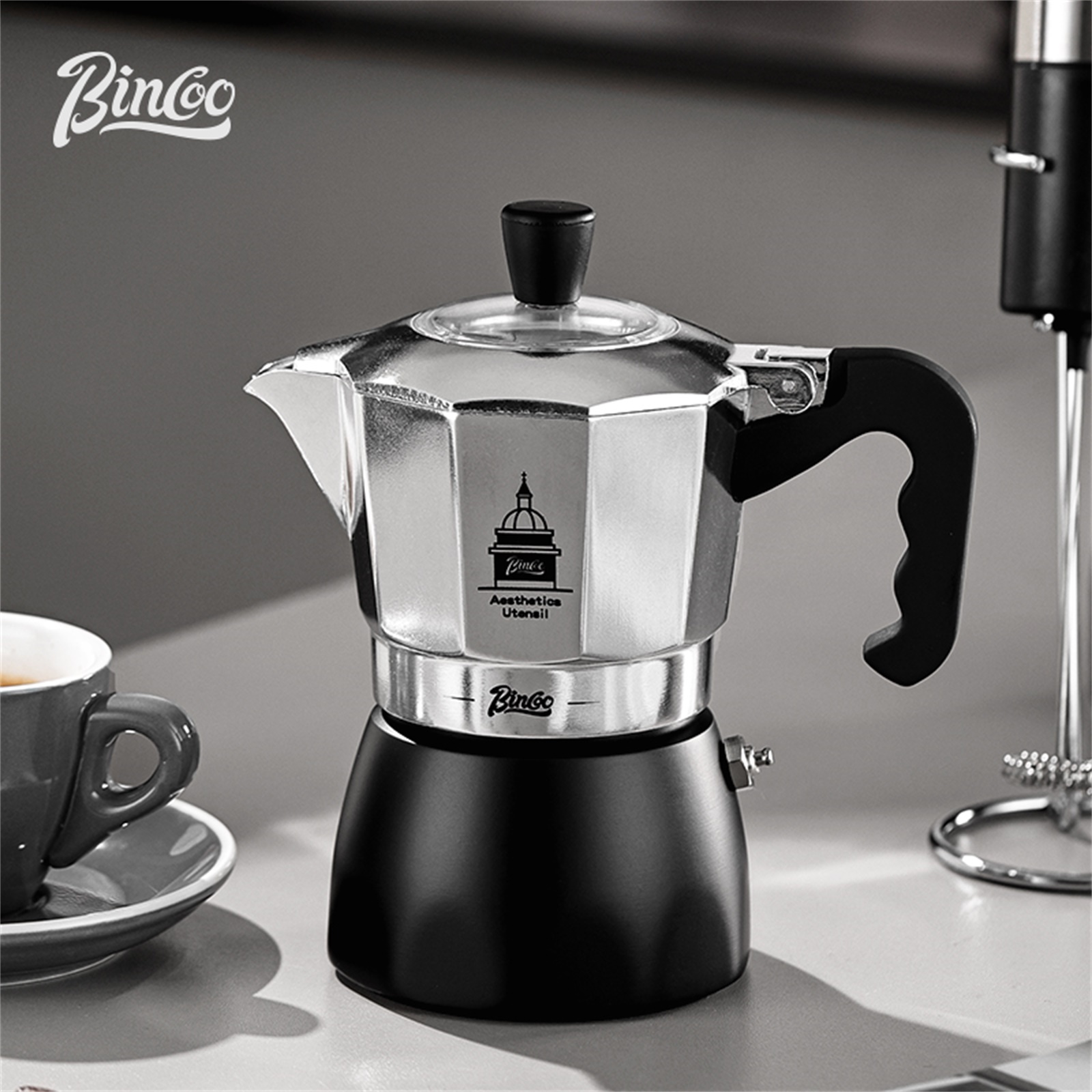 BINCOO Olla Moka de doble válv - Coffee Equipment Wholesale reseña y precio