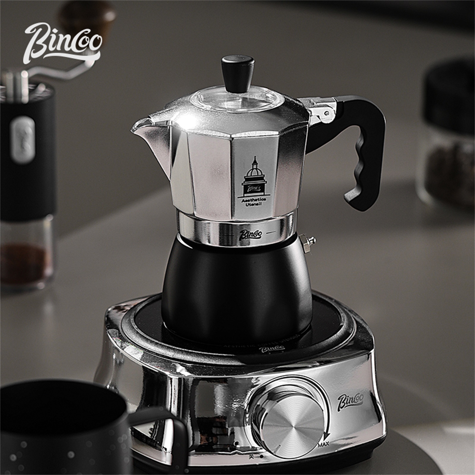 BINCOO Olla Moka de doble válv - Coffee Equipment Wholesale reseña y precio